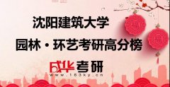 2018沈阳建大园林考研榜（涵盖